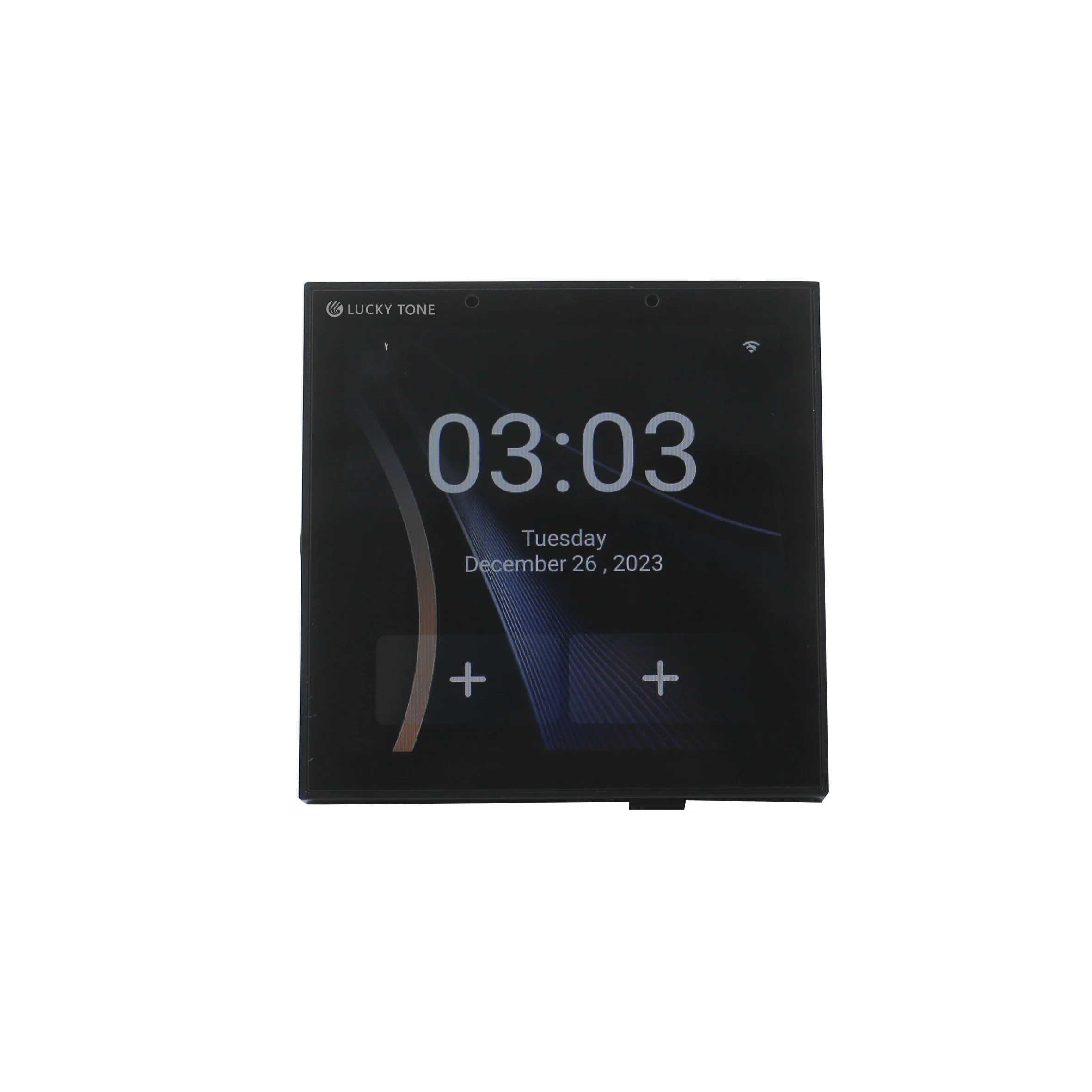 Tuya 4 Channel - M 4インチタッチスクリーン4チャンネル壁掛けホームシアターシステムミニステレオウォールアンプ（USB/TF/Tuya Zigbee対応）