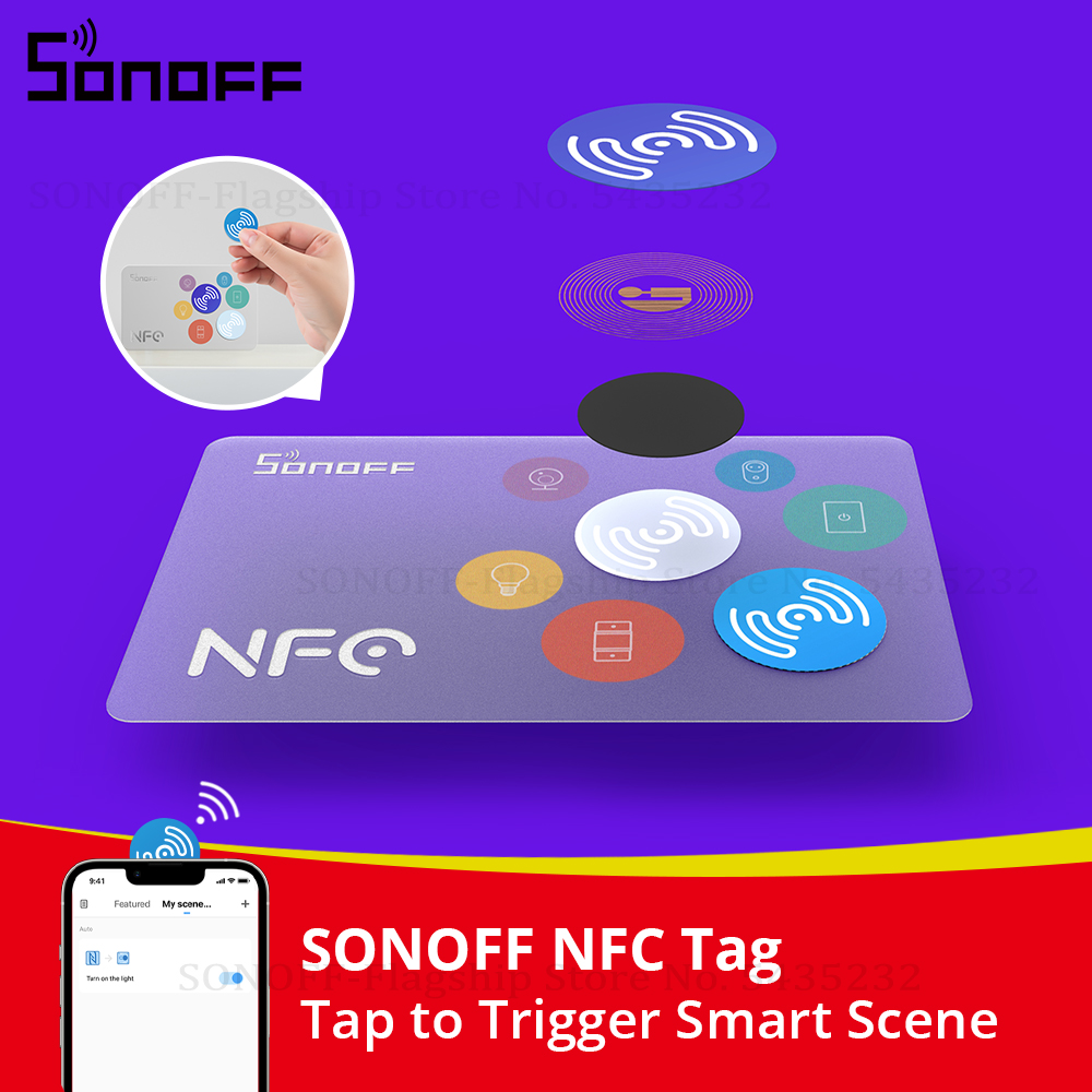 Sonoff - SONOFF NFCタグ Ntag215 ステッカー 13.56MHz ユニバーサルラベル