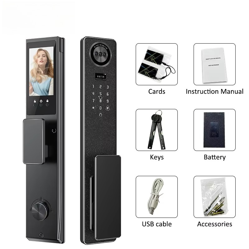 Tuya WiFi スマートドアロック、家庭用生体認証指紋ロ - Tuya Smart のレビューと価格