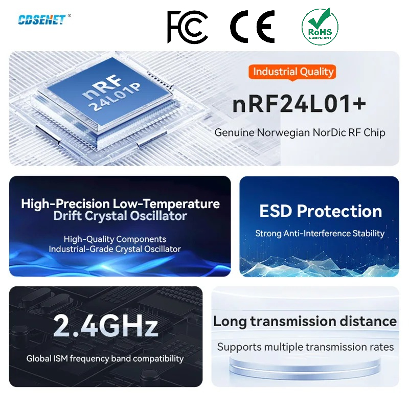 2 個 nRF24L01+ PA LNA 2.4GHz ワイ - Smart Home Module Iot のレビューと価格