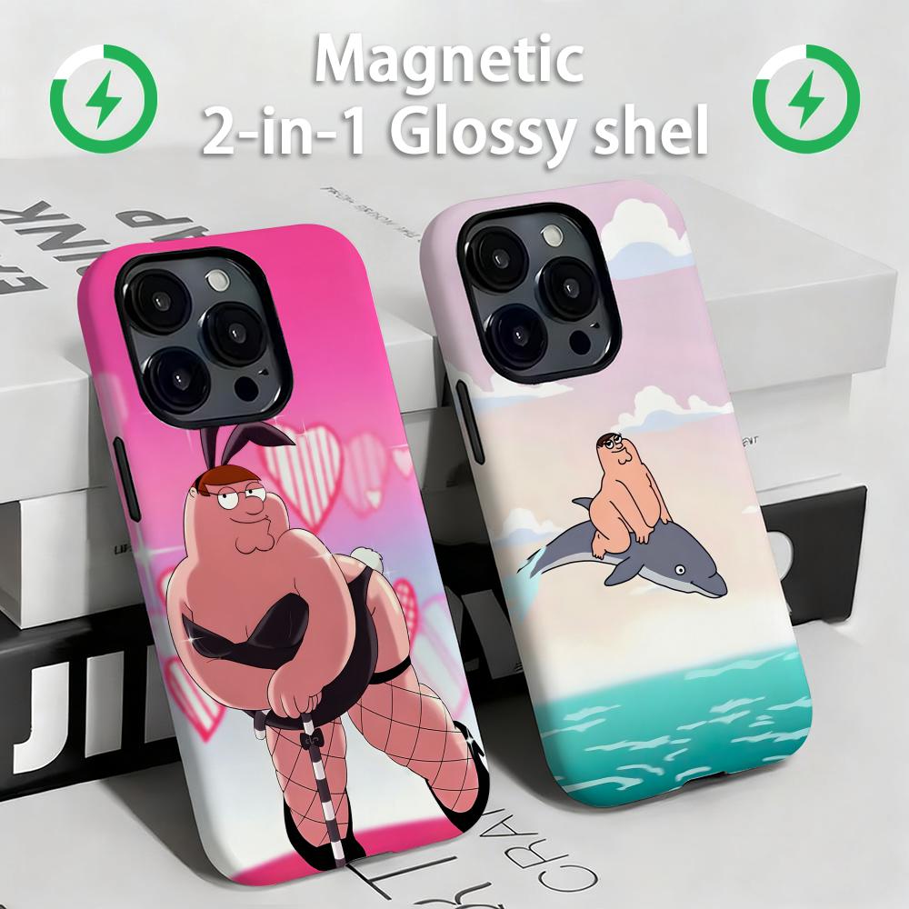 ファミリーガイ ピーター・グリフィン スマホケース マグネッ - Shelly のレビューと価格
