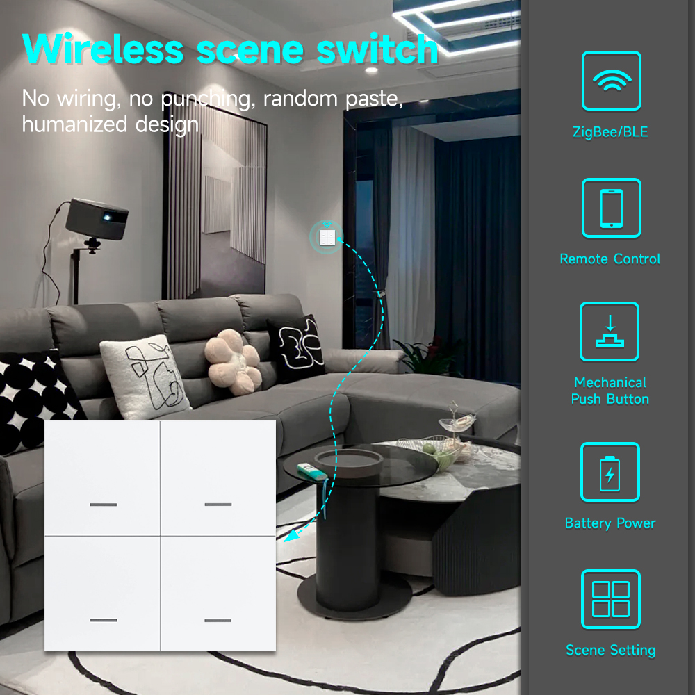 Tuya ZigBee 3.0 スマートシーンスイッチワイヤ - Sonoff のレビューと価格