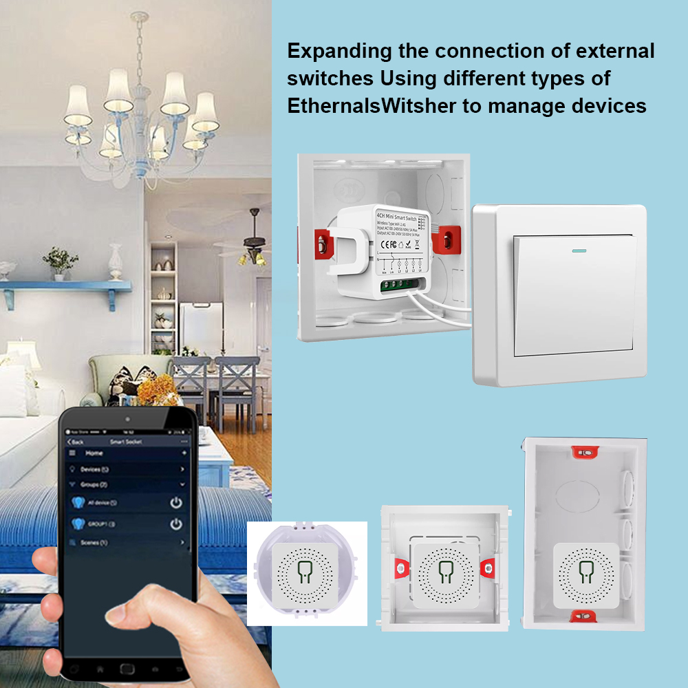 Tuya Zigbee 3.0 スマートスイッチ 1/2/3 - Tuya 4 Channel のレビューと価格