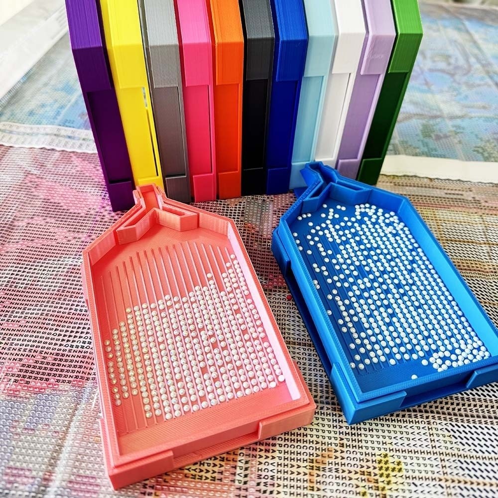 DIY クラフト大型ダイヤモンド塗装トレイ刺繍大容量ドリル収 - Shelly Plug のレビューと価格