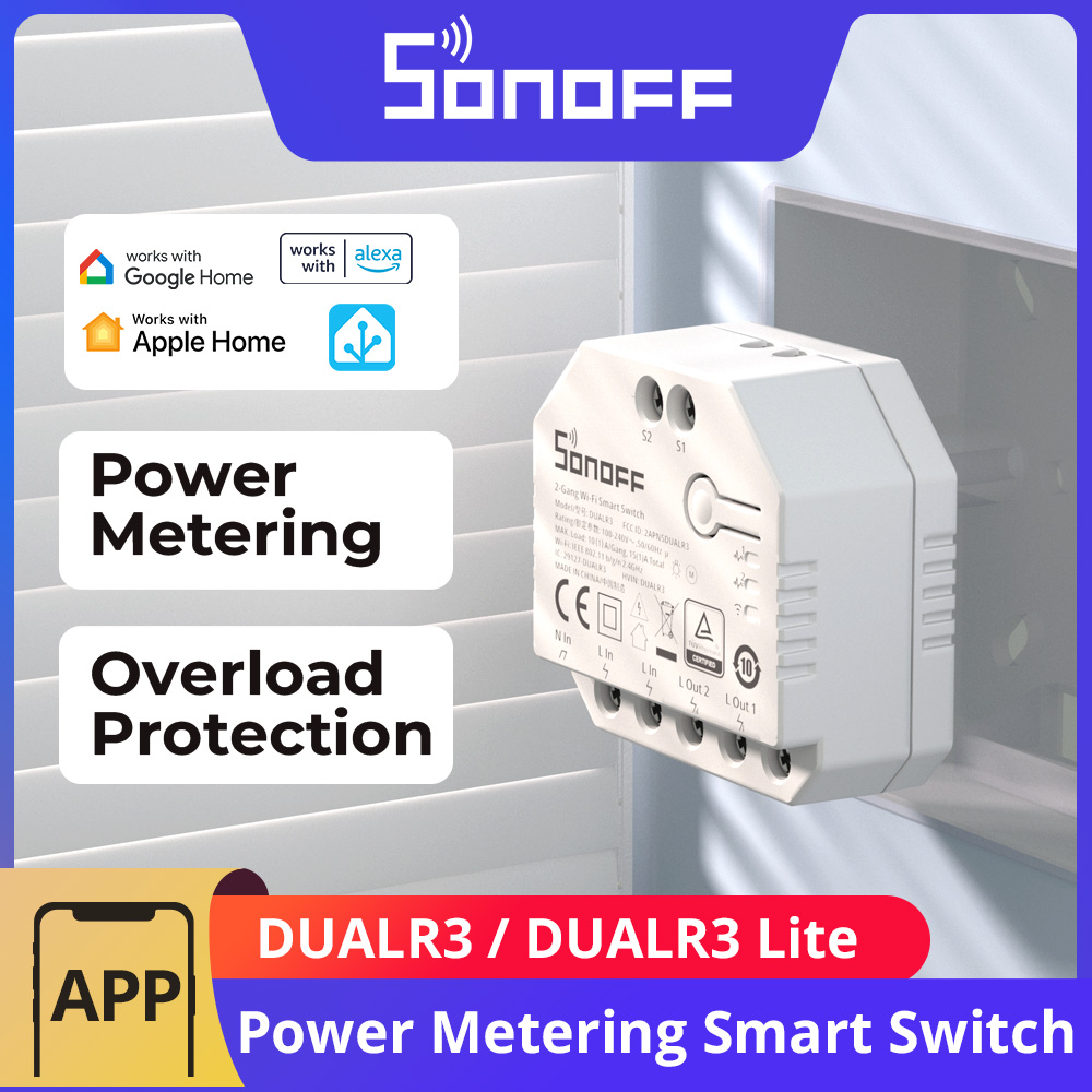 SONOFF DUALR3 / DUALR3 Lite 2連 - Sonoff Mini R4 のレビューと価格