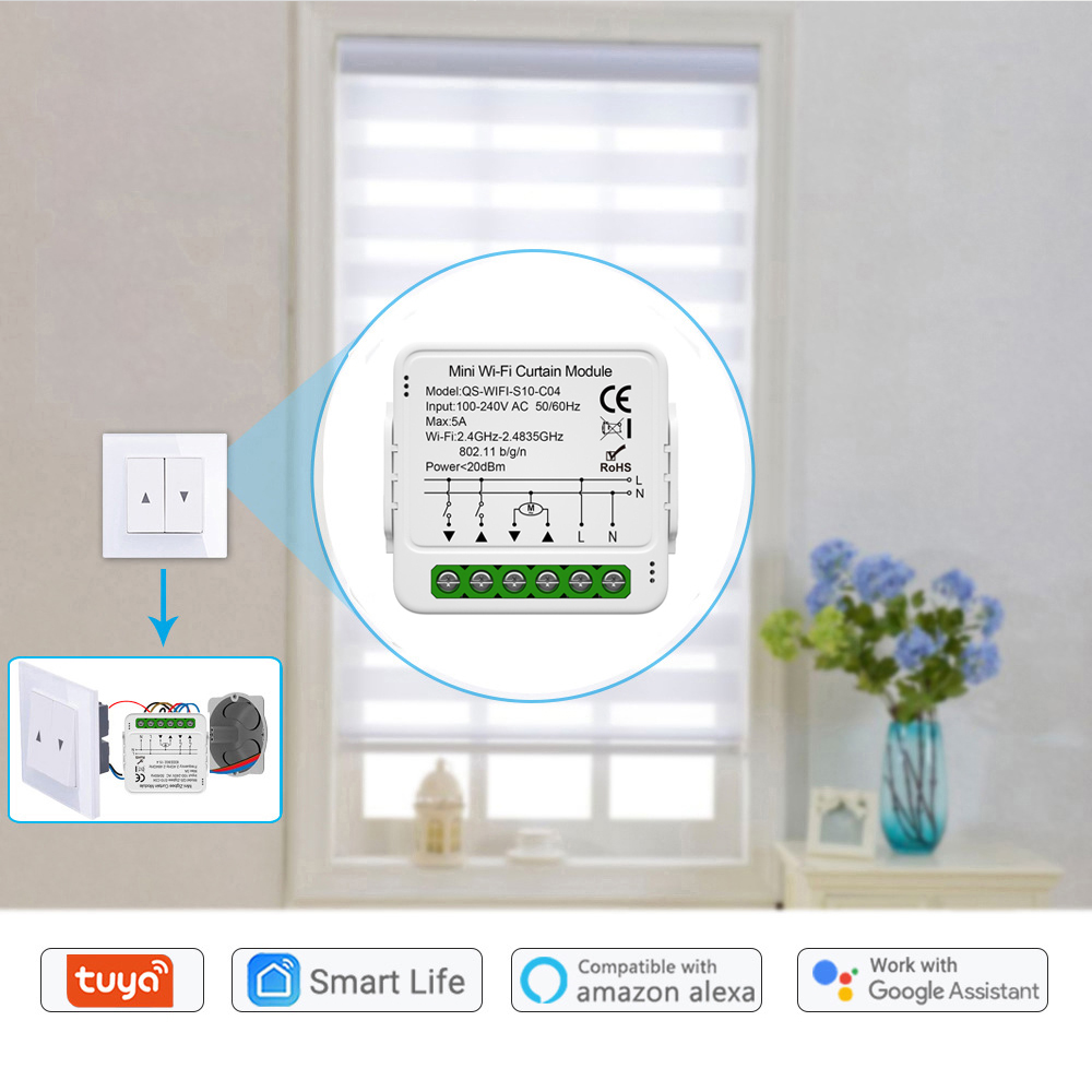 Tuya WiFi Zigbee スマート カーテン スイッ - Tuya 4 Channel のレビューと価格